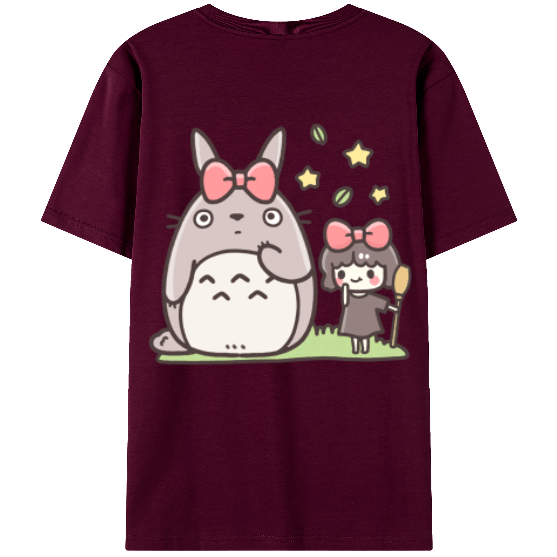 （画像用） となりのトトロ 草壁メイ 草壁サツキ My Neighbor Totoro Satsuki Kusakabe Mei Kusakabe レディース半袖Tシャツ(バックプリント)